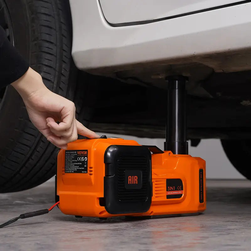 12V Electric Hydraulic Car Jack 5 Ton with Air Pump and Safety Kit