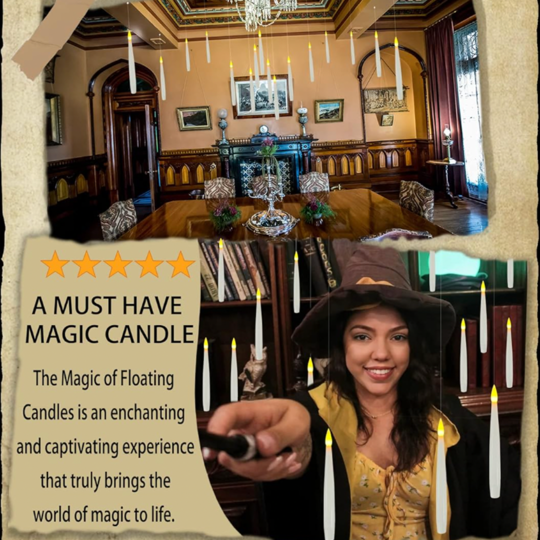 Magic Floating Candles - Wand Remote Control