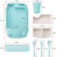 Kids Bamboo Dinnerware Set 8Pcs – Light Green (YK-001)