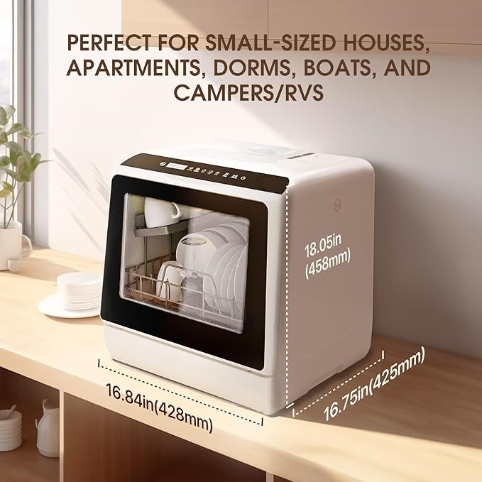 Compact Countertop Dishwasher – Small Size, Big Performance
