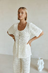 Crochet Cotton Buttoned Top