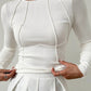 Basic Piping Long Sleeve Top