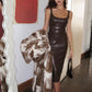 Faux Leather Skinny Strappy Dress