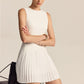 Pleated Hem Mini Dress