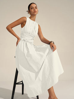 Ruched Waist Maxi Dress