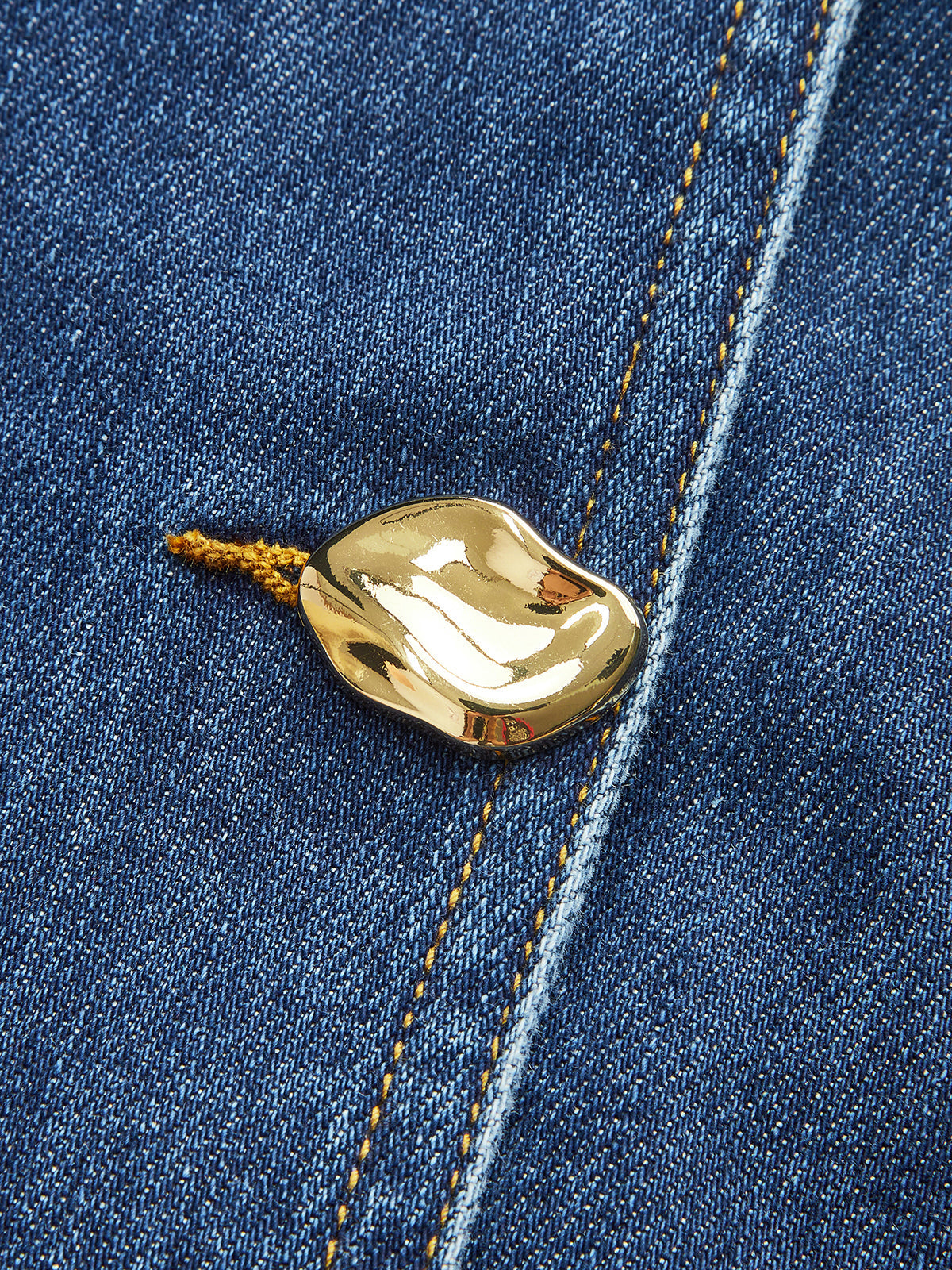 Pocketed Belted Denim Dress