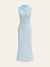Gradient Mesh Backless Maxi Dress