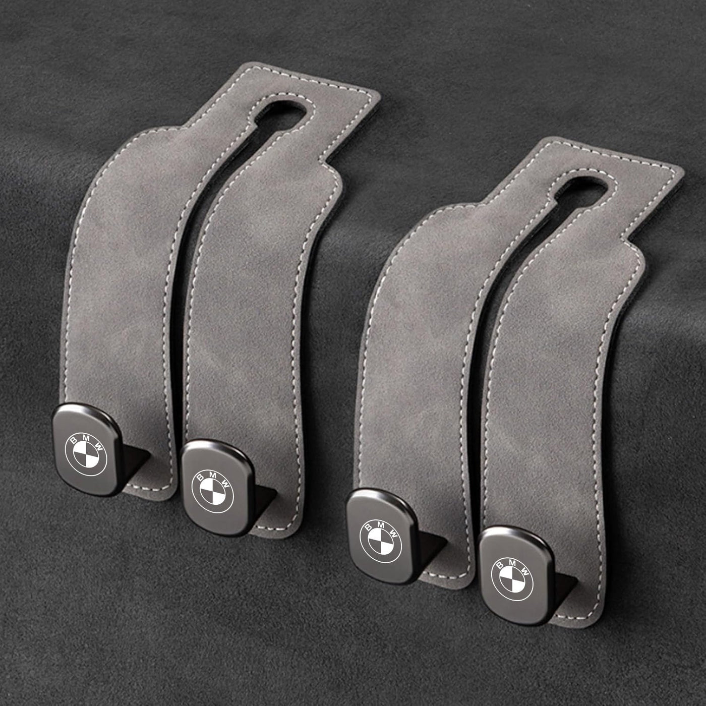 Eptchn TwinHook Leather Car 2-in-1 Leather Car Storage Hook