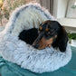 CozyNook™ Plush Dog & Cat Cave Bed 🐾