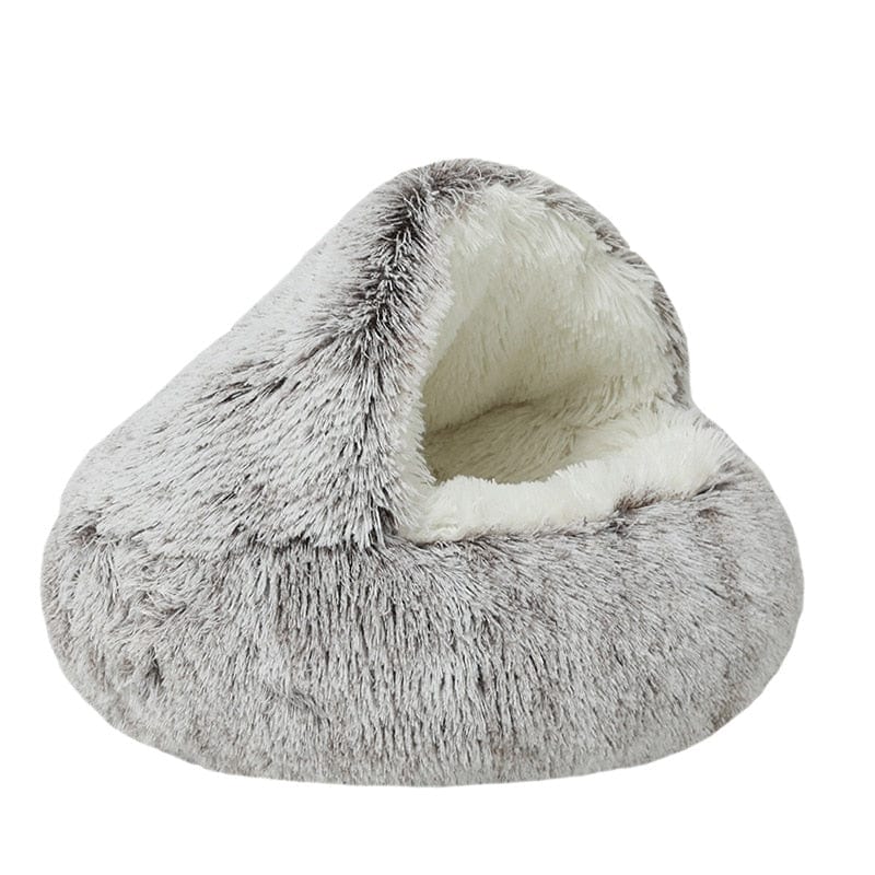 CozyNook™ Plush Dog & Cat Cave Bed 🐾