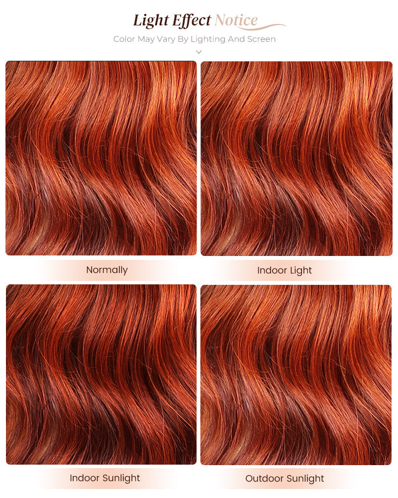 6x5 invisible knots Glueless Ginger Ombre Loose Body Wave Wig Pre-cut Lace Beginner Friendly