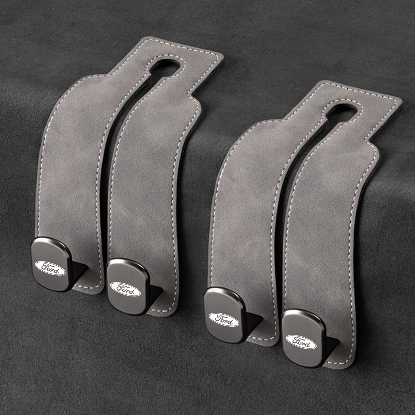 Eptchn TwinHook Leather Car 2-in-1 Leather Car Storage Hook