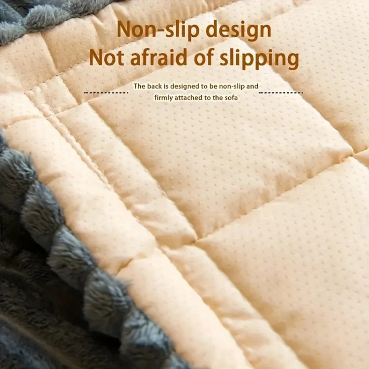 Lazy Soft Flannel Breathable Pet Mat Non-slip Couch Cover