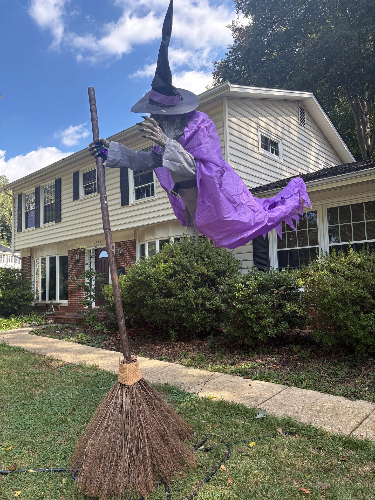 Halloweenight's Famous 12Ft Flying Witch