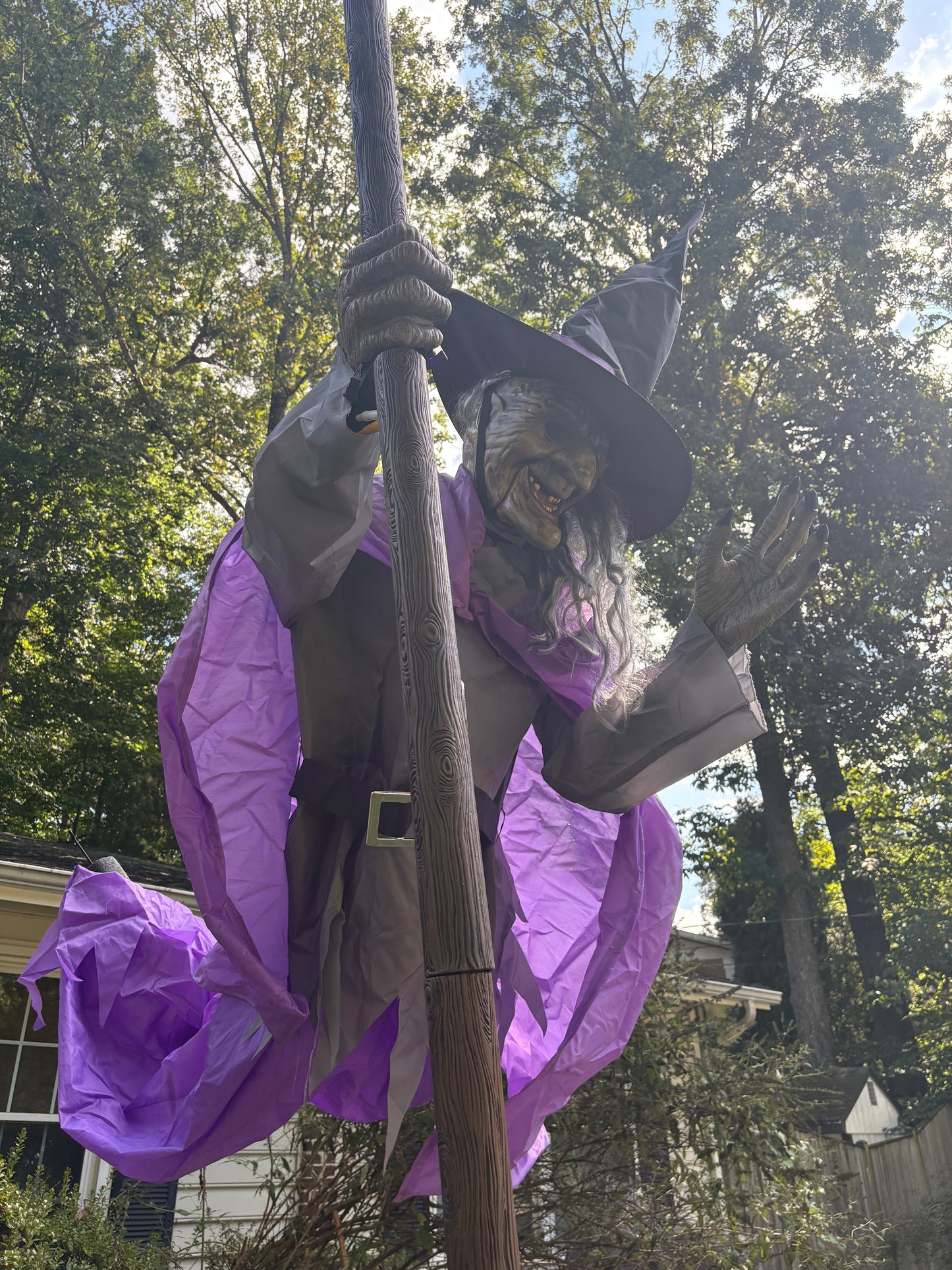 Halloweenight's Famous 12Ft Flying Witch