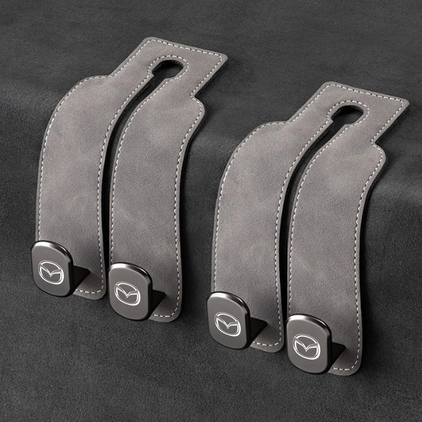 Eptchn TwinHook Leather Car 2-in-1 Leather Car Storage Hook