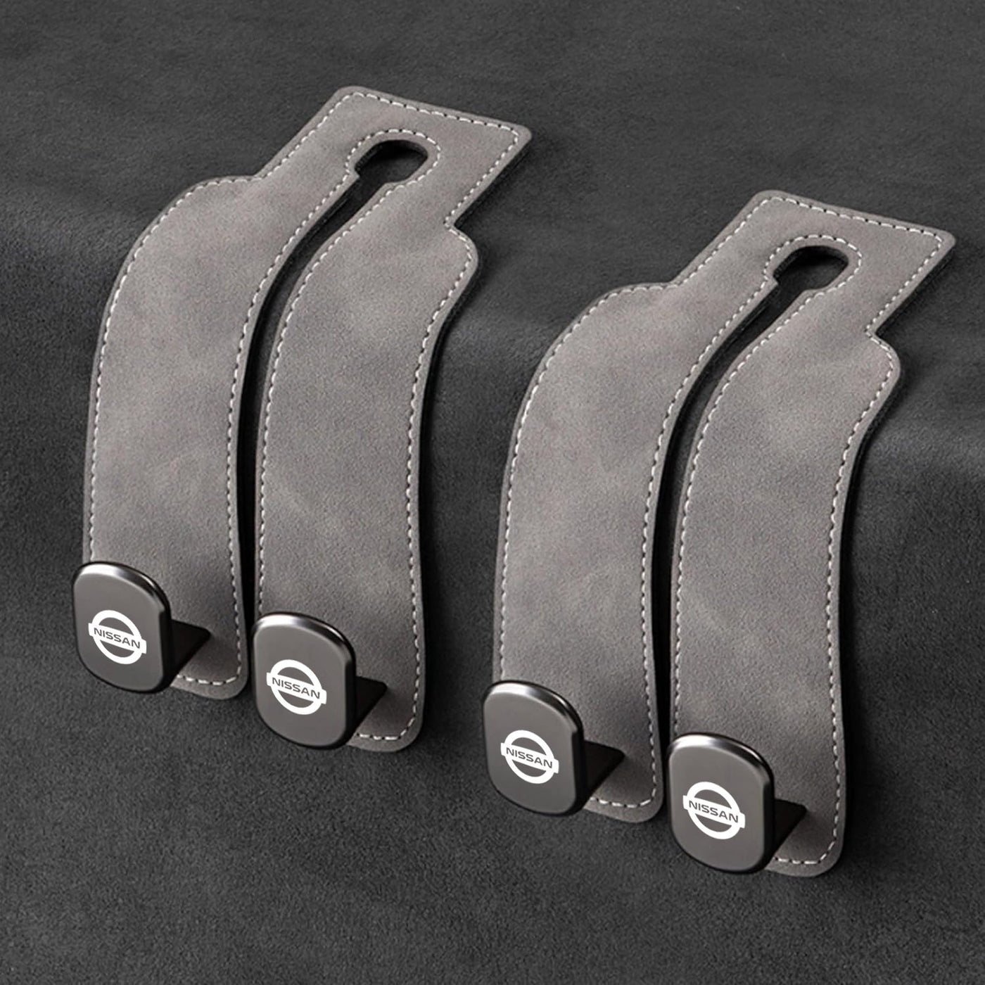 Eptchn TwinHook Leather Car 2-in-1 Leather Car Storage Hook