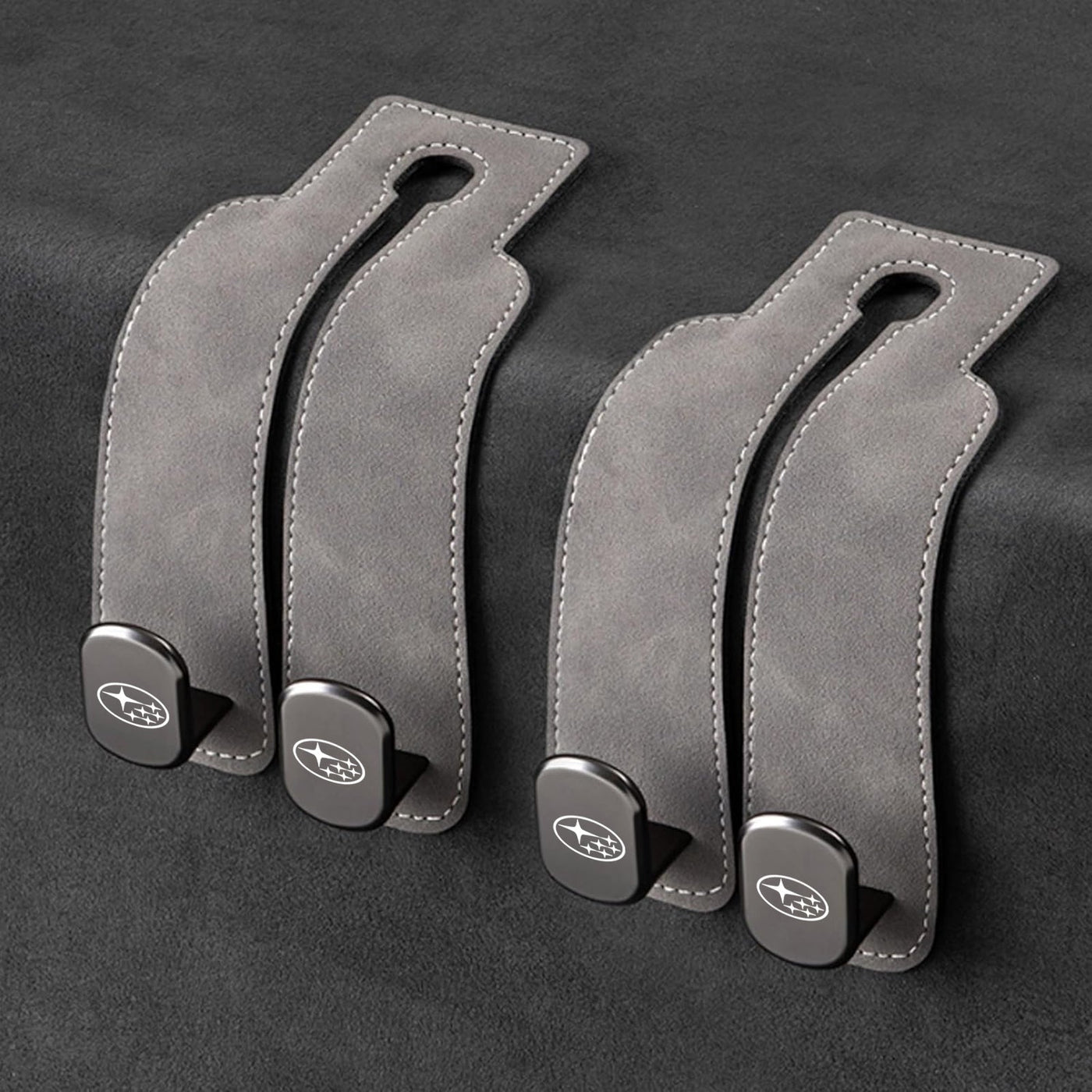 Eptchn TwinHook Leather Car 2-in-1 Leather Car Storage Hook