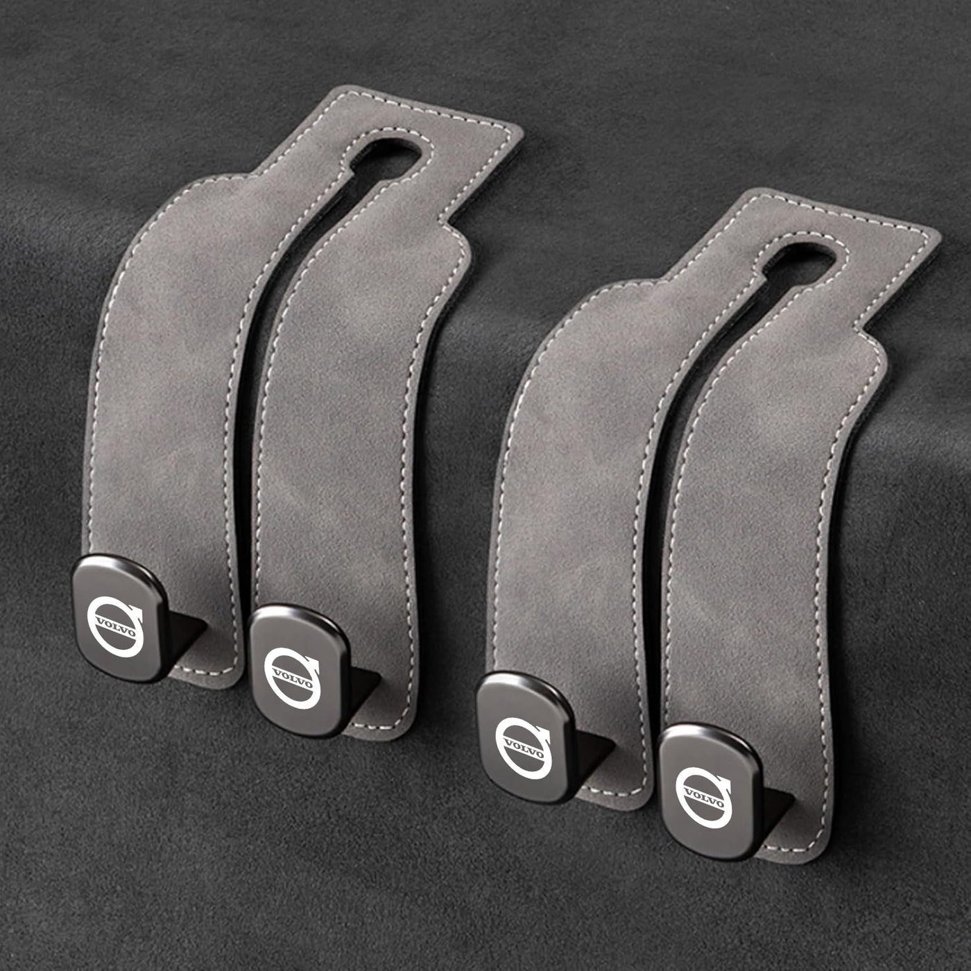 Eptchn TwinHook Leather Car 2-in-1 Leather Car Storage Hook