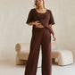 Crochet Cotton Wide-Leg Pants