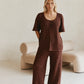 Crochet Cotton Wide-Leg Pants