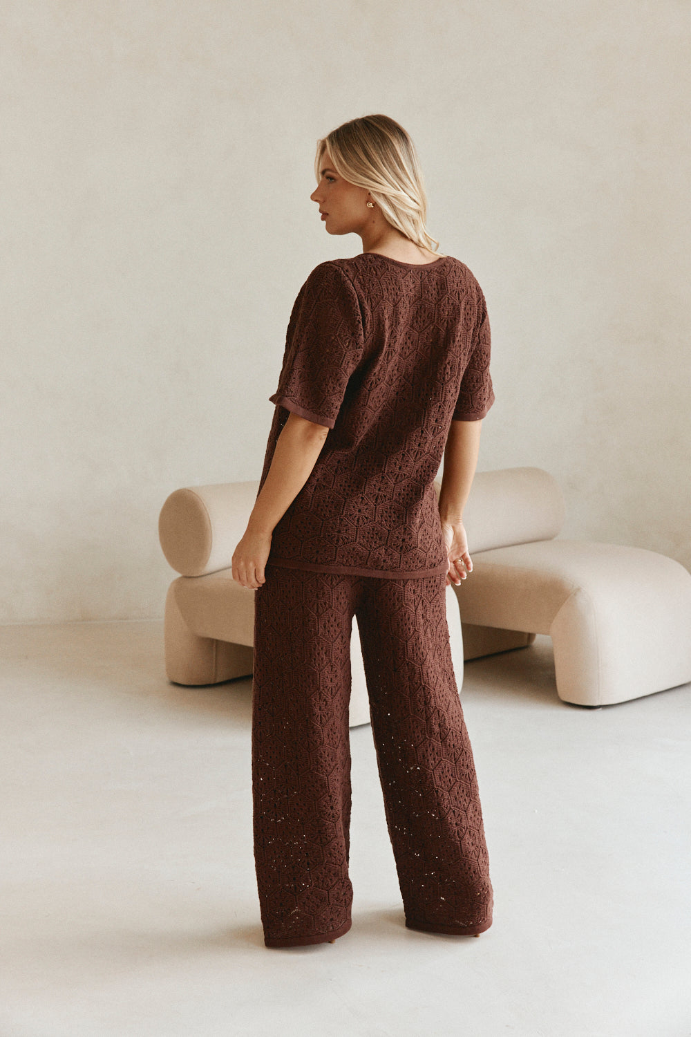 Crochet Cotton Buttoned Top