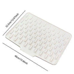 No-Spill Silicone Kitchen Drying Mat – Heat Resistant & Water Drainage