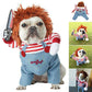Halloween Dog Costume – Scary Red Adjustable Pet Cosplay Outfit