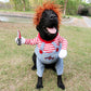 Halloween Dog Costume – Scary Red Adjustable Pet Cosplay Outfit