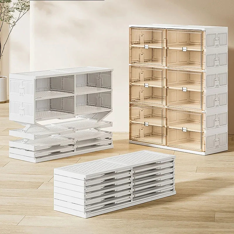 Stackable Shoe Storage Organizer – Transparent Space-Saving Shoe Box