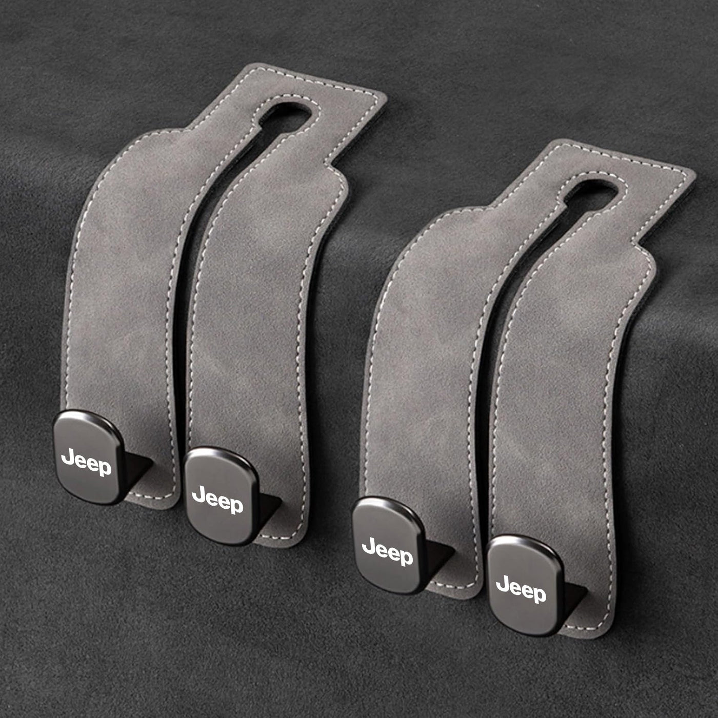 Eptchn TwinHook Leather Car 2-in-1 Leather Car Storage Hook